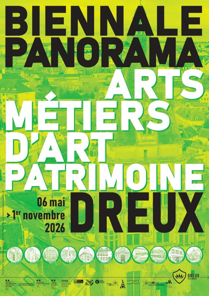 Offizielles Plakat der Biennale PANORAMA 2026 in Dreux.
