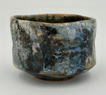 Chawan blu grigio con zone scure — Veduta completa, 2.