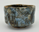 Chawan blu grigio con zone scure — Veduta completa, 4.