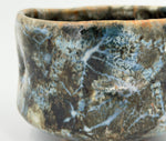 Chawan blu grigio con zone scure — Dettaglio dello smalto, 5.