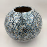 Vase — Blaugrau mit dunklem Liniennetz — Gesamtansicht, 5.