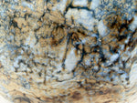 Schale — Creme, Blau und braune Spuren — Detail der Glasur, 6.