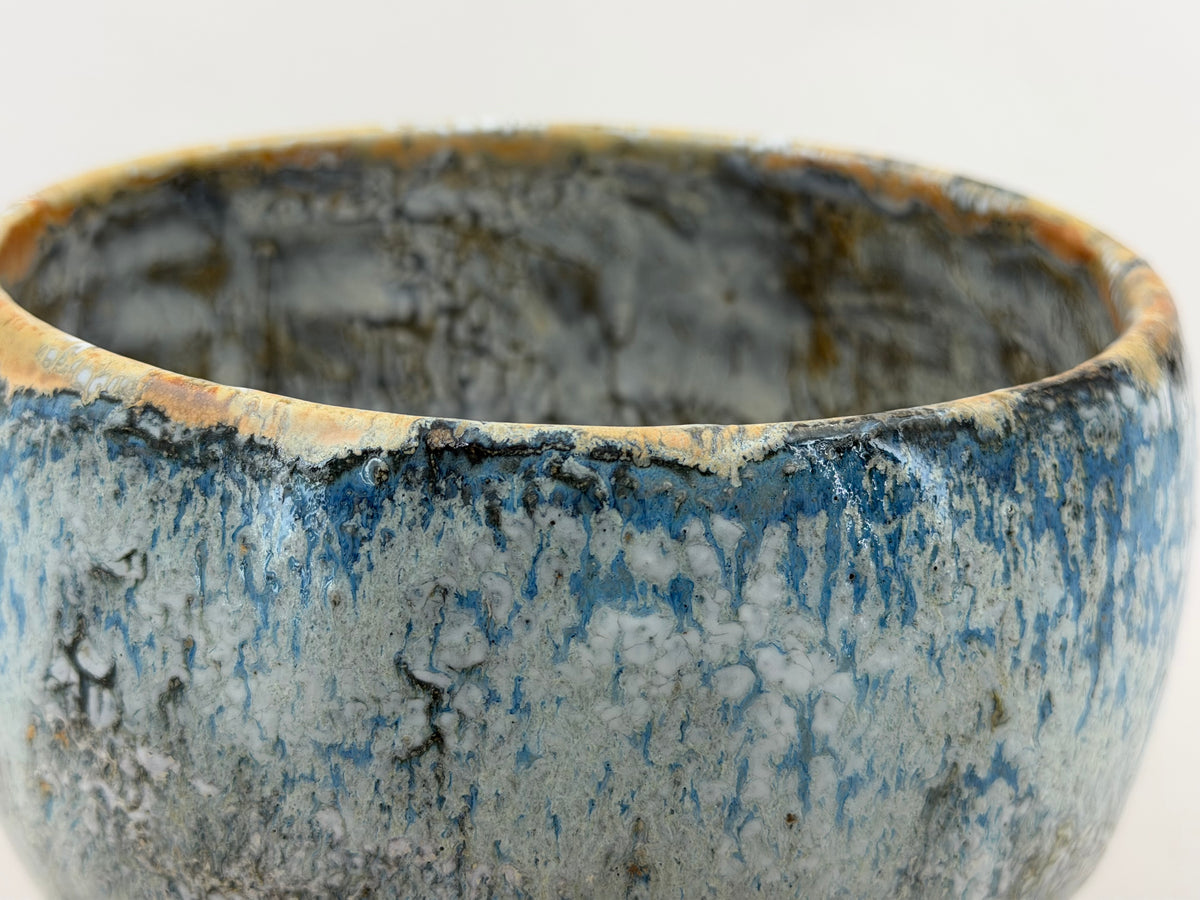 Ciotola — blu e colature crema — Veduta dell’interno, 4.