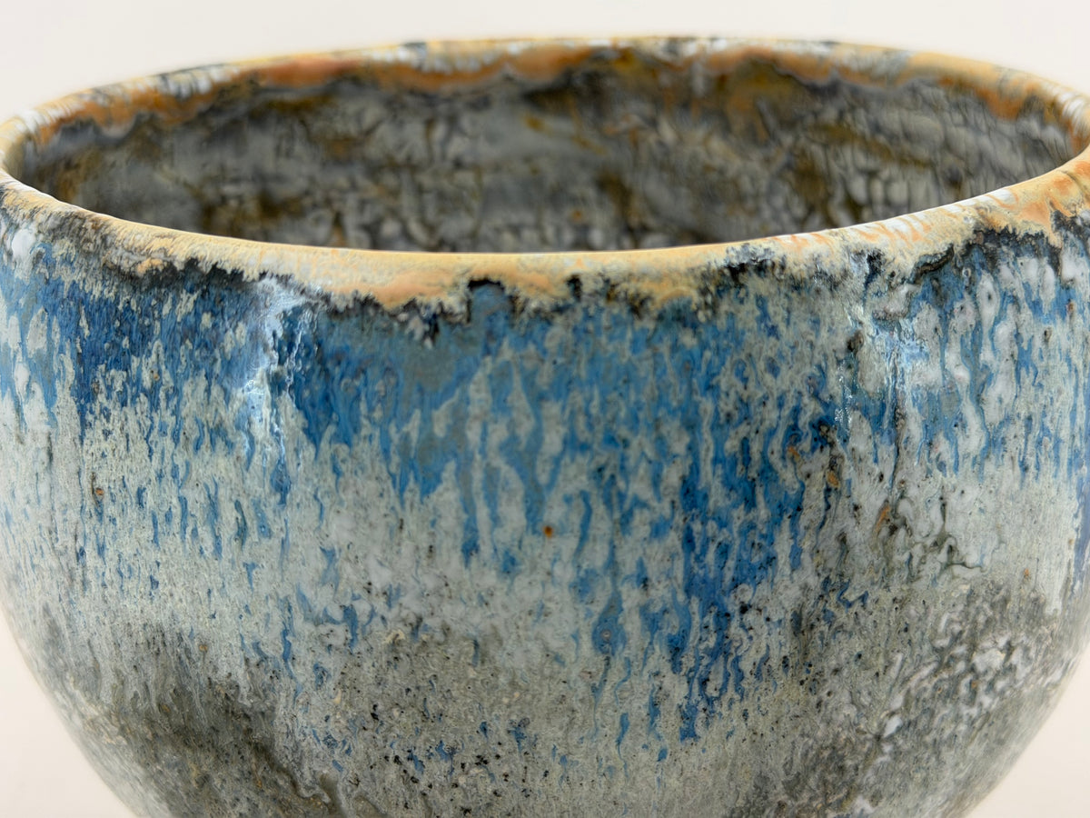 Ciotola — blu e colature crema — Veduta dell’interno, 6.