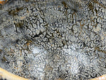 Ciotola — blu e colature crema — Dettaglio dello smalto, 9.