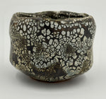 Chawan nero bruno con isole crema — Veduta completa, 5.