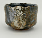Chawan blu grigio con zone ocra — Veduta completa, 3.