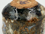 Chawan blu grigio con zone ocra — Veduta del fondo, 6.