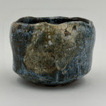 Chawan crema e blu con bordo ondulato — Veduta completa, 4.