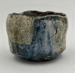 Chawan crema e blu con bordo ondulato — Veduta completa, 2.