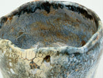 Chawan crema e blu con bordo ondulato — Veduta dell’interno, 6.
