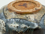 Chawan blu scuro con zone crema — Veduta del fondo, 6.