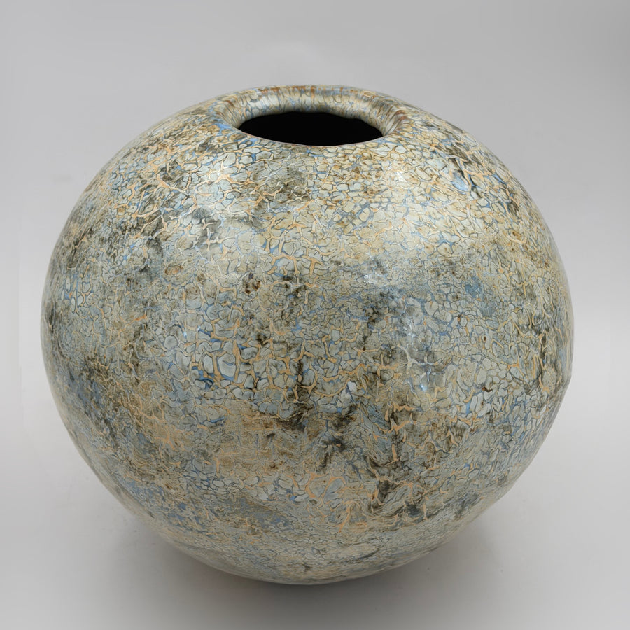 Vase — Creme, Grau und Ocker — Gesamtansicht, 1.