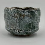 Chawan verde grigio con reticolo nero — Veduta completa, 4.
