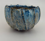 Gerippte Schale — Blau mit cremefarbenen Akzenten — Gesamtansicht, 4.