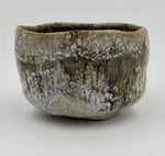 Chawan bruno con segni chiari — Veduta completa, 4.