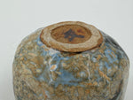 Chawan blu grigio e ocra — Veduta del fondo, 7.
