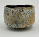 Chawan crema con trama ocra — Veduta completa, 1.