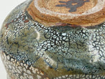 Chawan scuro con isole bianche — Veduta del fondo, 5.