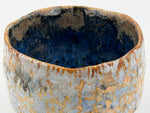 Chawan azzurro pallido con reticolo ocra — Veduta dell’interno, 5.