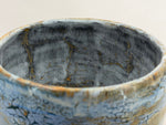 Bowl — pale blue with an ochre network — Interior view, 6.